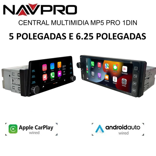 Central Multimedia MP5 Pro 5 ”and 6.25" 1din NAVPRO Screen